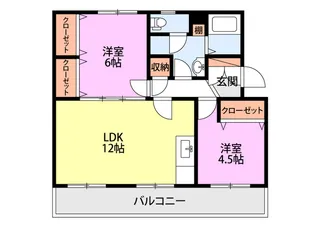 高志レジデンス【2階】の間取り
