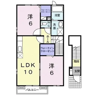 サンライズフェアスカイ【2階】の間取り