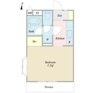 サンローリエ【1階】の間取り