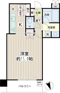 クリエ川崎【12階】の間取り