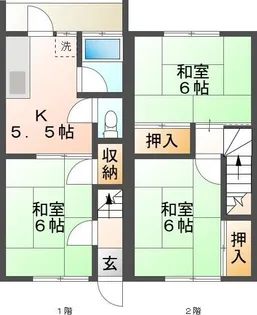 さぎやま庵【1階】の間取り