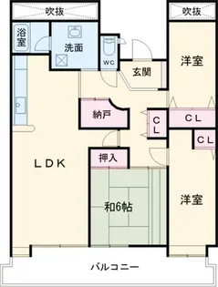 T-oneMIYAHARAWestB【6階】の間取り