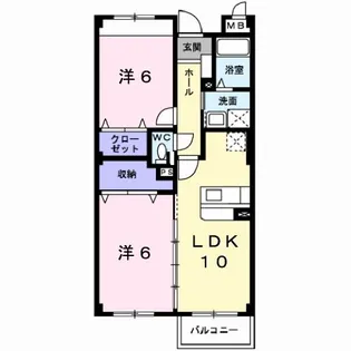 ジャンプ寺小路【2階】の間取り