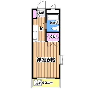 アーベント河辺【1階】の間取り