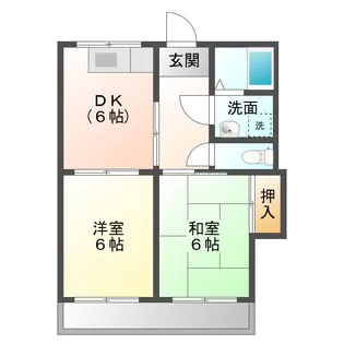 ラポアールK【2階】の間取り