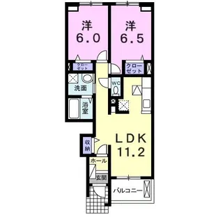 アロッジオ M B【1階】の間取り