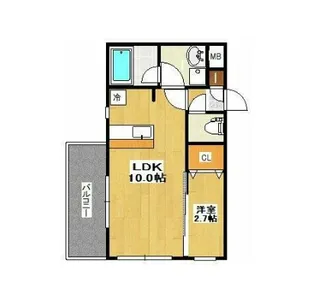 サンシャイン太子堂【2階】の間取り