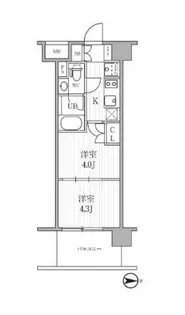 シーズンフラッツ木場【9階】の間取り