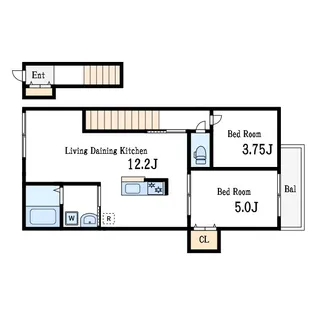 カーム カモミール【2階】の間取り