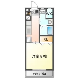 コーポエル【2階】の間取り