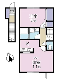 アネックス高井戸【2階】の間取り