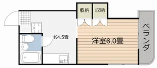 迫田ビル【4階】の間取り