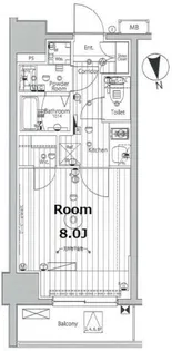 プロスタイルウェルス品川戸越MD【4階】の間取り