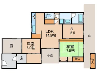 小松南貸家【1階】の間取り