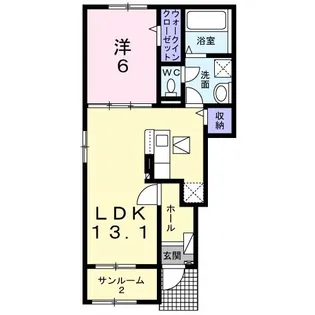 プレインカーサ IX【1階】の間取り