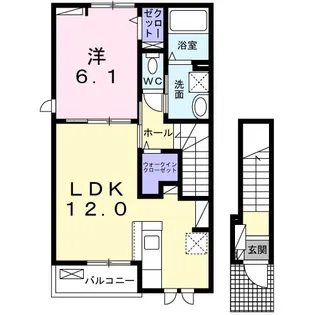 リナセント I【2階】の間取り
