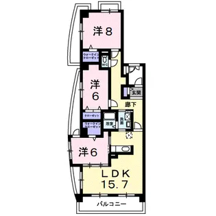 エクセレント・ヴィラ【3階】の間取り