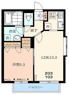 オーク・ヒルズ西中延【2階】の間取り