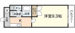 メゾン高取【3階】の間取り