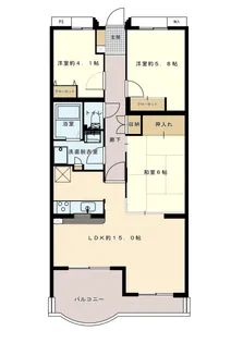 マロニエハイツ今泉【2階】の間取り
