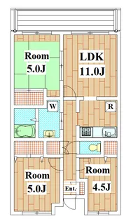ベルコリンズ久が原【5階】の間取り
