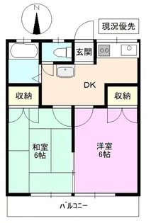 シティハイム宮浦【2階】の間取り
