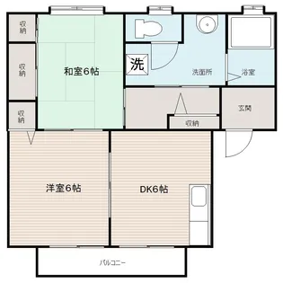 アイヴィ高松B棟【2階】の間取り