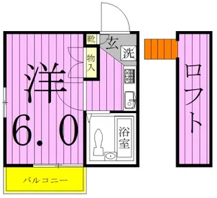 ジュネパレス松戸第532【1階】の間取り