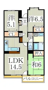 ISM南柏【5階】の間取り