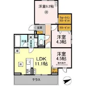 Irene(イレーネ)【1階】の間取り