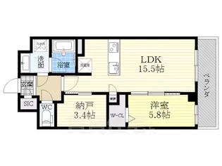 JMFレジデンス名駅南(旧:Dimora名駅南)【8階】の間取り