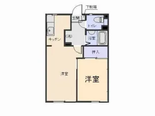 アパートメントハウス・アイリス A【2階】の間取り