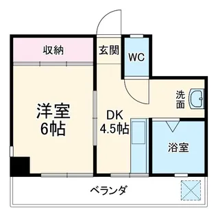 コーポ東【4階】の間取り