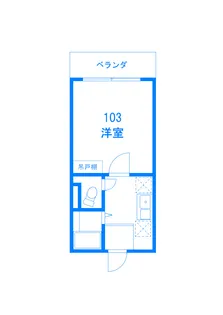 モンステラ登戸【1階】の間取り