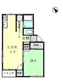 コーポ風間【2階】の間取り