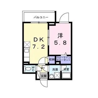 中宮町マンション(027390401)【2階】の間取り