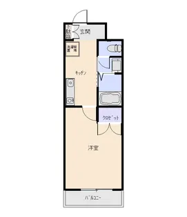 駅前マンション銚子【5階】の間取り