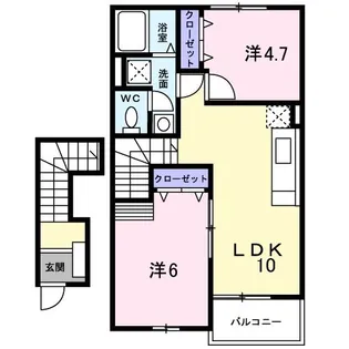 サニーメゾンST B【2階】の間取り