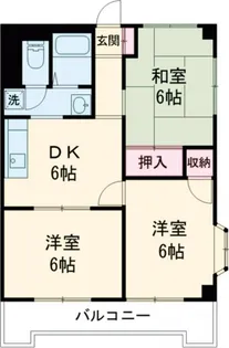 サンハイツナガツカ【4階】の間取り