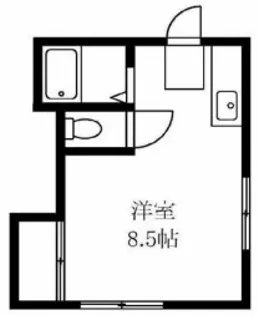 石田コーポ【3階】の間取り