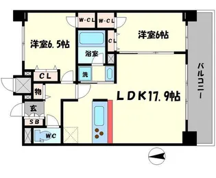 セノアタワー新大阪【12階】の間取り