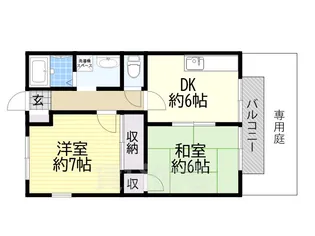 ラ・メール佐野【1階】の間取り