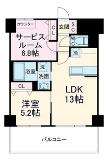 Area Five【3階】の間取り