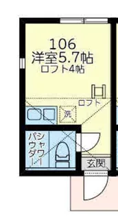 ユナイト小机アンダルシア【1階】の間取り