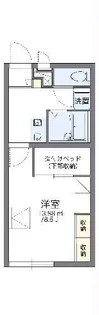 レオパレスLE CIEL【1階】の間取り