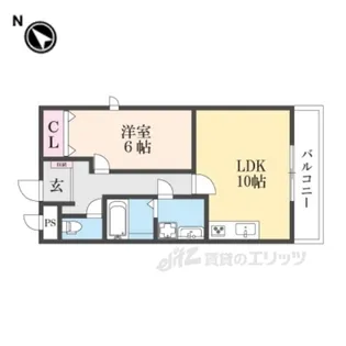グランコスモ交野【2階】の間取り