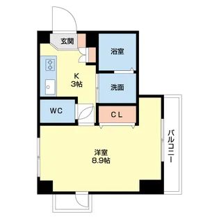グリーンコート樺島【2階】の間取り