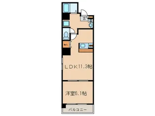 ヴィーヴル ウルゥ【2階】の間取り