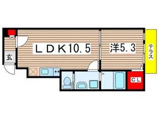 siro西都賀【1階】の間取り