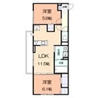 オルテンシア【1階】の間取り